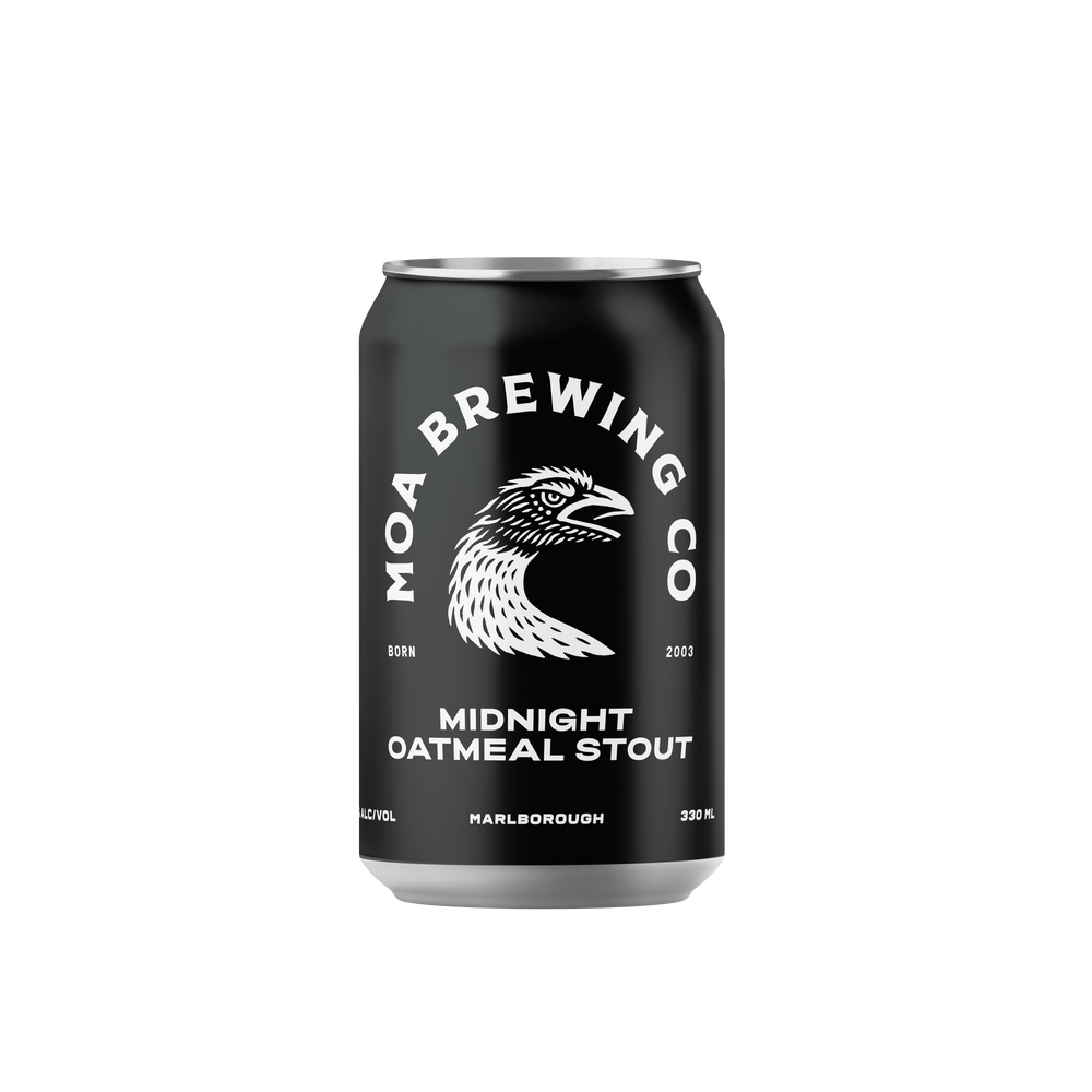 Moa Midnight Oatmeal Stout 4x6x330ml Cans
